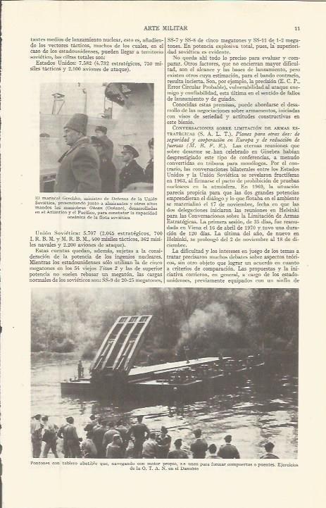 LAMINA ESPASA 36477: El mariscal Grechko y ejercicios de la OTAN en el Danubio