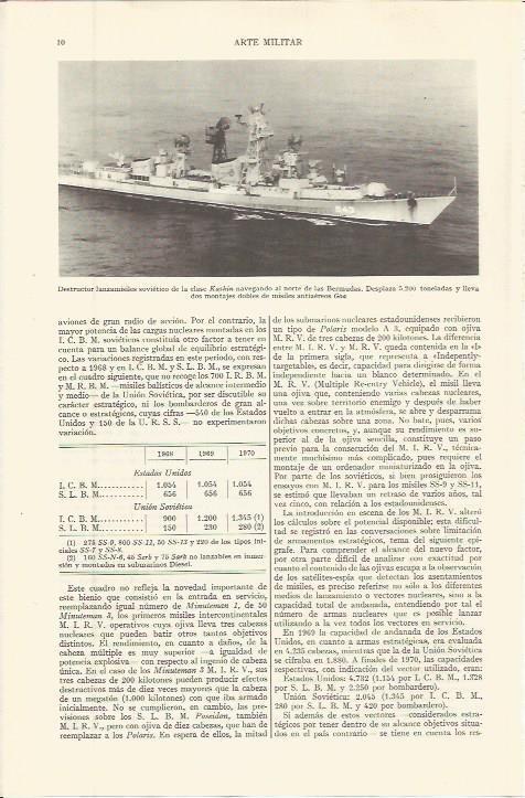 LAMINA ESPASA 36476: Destructor lanzamisiles sovietico