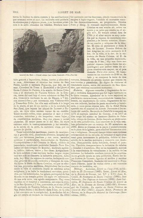 LAMINA ESPASA 36375: Rocas en Lloret de Mar, Girona