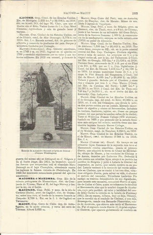 LAMINA ESPASA 36399: Estatua de Alejandro Macomb en Detroit