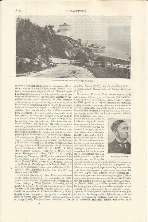 LAMINA ESPASA 36397: Blocao de la isla Mackinac, Estados Unidos