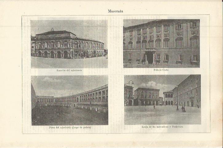 LAMINA ESPASA 36394: Vistas de Macerata, Italia