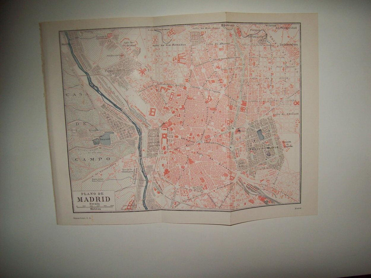 LAMINA ESPASA 36433: Plano de Madrid