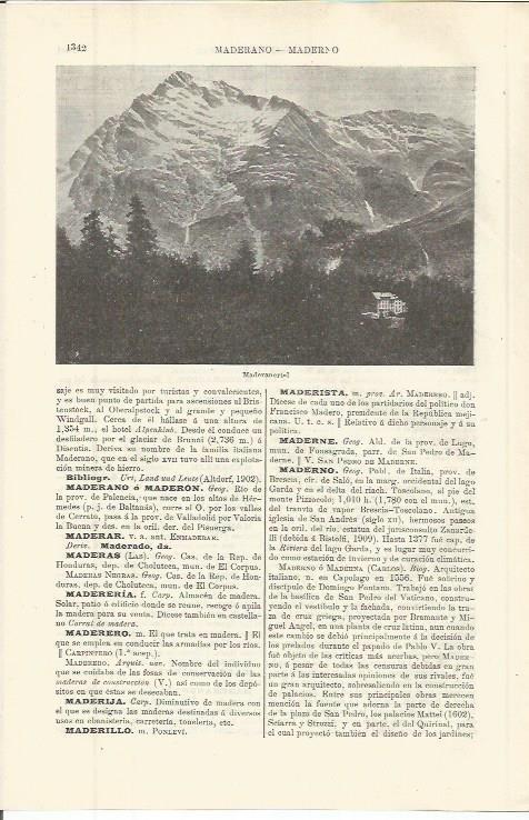 LAMINA ESPASA 36418: Madermertel