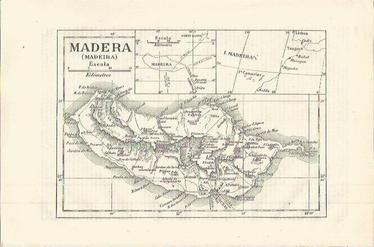 LAMINA ESPASA 36417: Mapa de Madeira