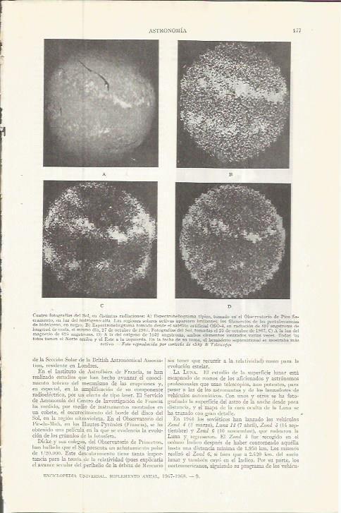 LAMINA ESPASA 36745: Fotografias del Sol