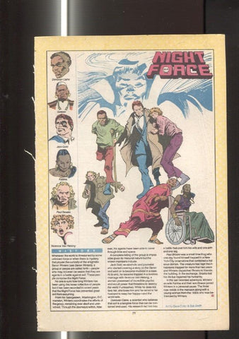Ficha personaje DC Comics numero 002: Night Girl y Night Force