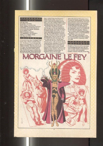 Ficha personaje DC Comics numero 010: Morphea y Morgaine Lefey