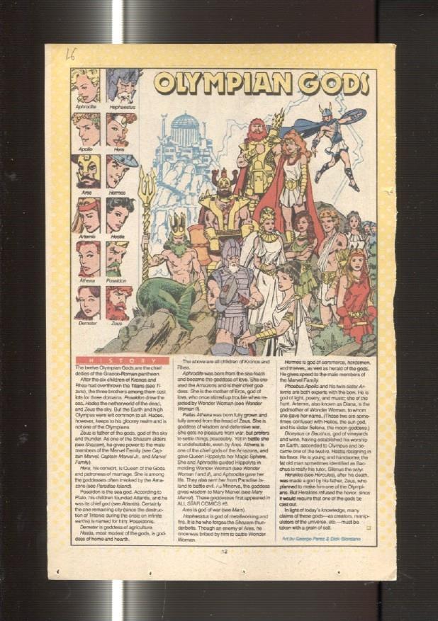 Ficha personaje DC Comics numero 016:  Olympian Gods y Ocean Master