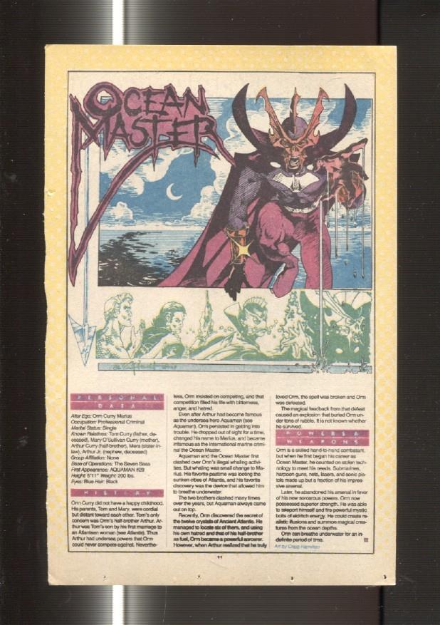 Ficha personaje DC Comics numero 016:  Olympian Gods y Ocean Master