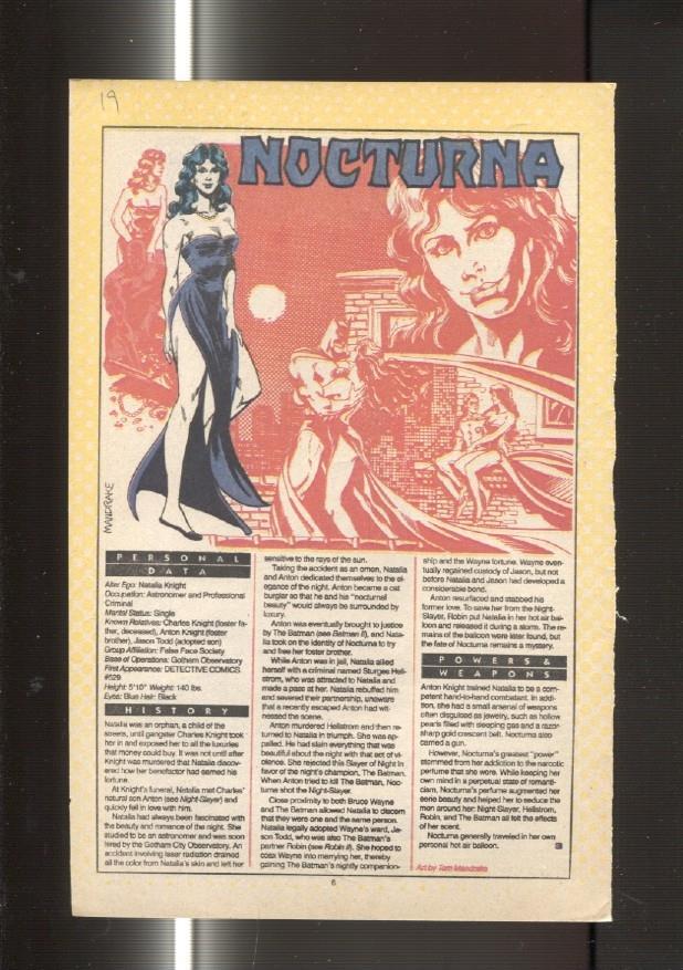 Ficha personaje DC Comics numero 019:  Nocturna y Nimbus