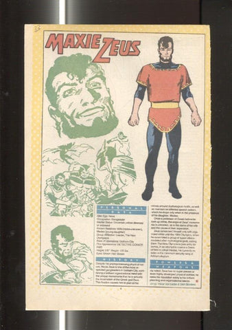 Ficha personaje DC Comics numero 033:  Maxie Zeus y Matter Master
