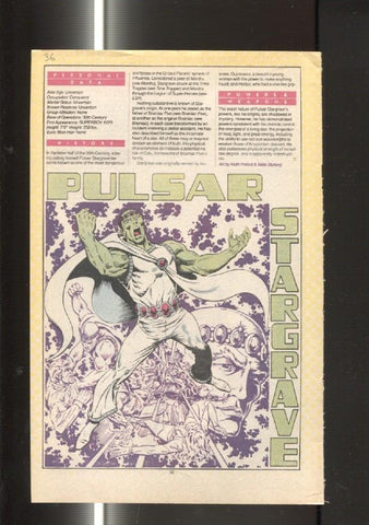 Ficha personaje DC Comics numero 036: Pulsar Stargrave y Psycho-Pirate