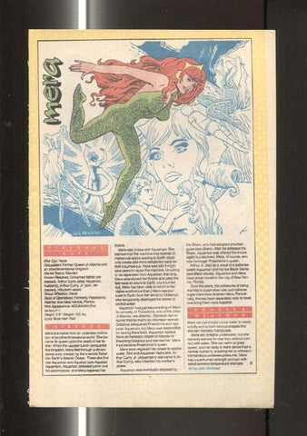 Ficha personaje DC Comics numero 031: The Mercenaries soldiers of fortune y Mera
