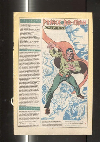 Ficha personaje DC Comics numero 041: Privateer y Prince Ra-Man