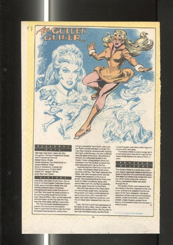 Ficha personaje DC Comics numero 050: The Golden Glider y The Golden Gladiator
