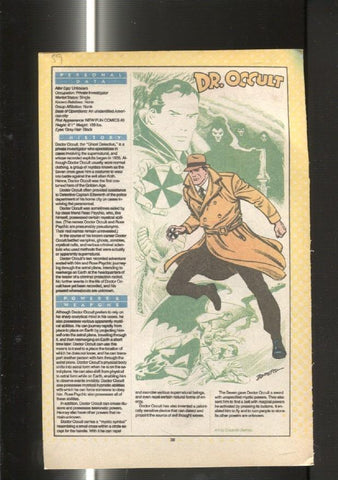 Ficha personaje DC Comics numero 059: Dr. Occult y Dr. Mid-Nite