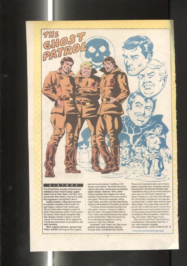 Ficha personaje DC Comics numero 067: The Ghost y The Ghost Patrol