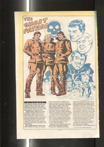Ficha personaje DC Comics numero 067: The Ghost y The Ghost Patrol