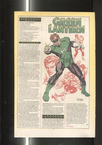 Ficha personaje DC Comics numero 069: Green Lantern y Green Lantern