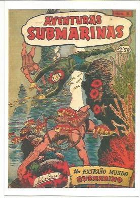 Ficha tebeo 5838: Aventuras Submarinas. Un extraño mundo submarino