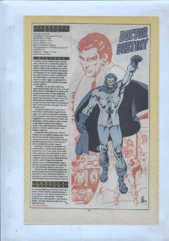 Ficha personaje DC Comics numero 082: Doctor Destiny y Doctgor Cyber