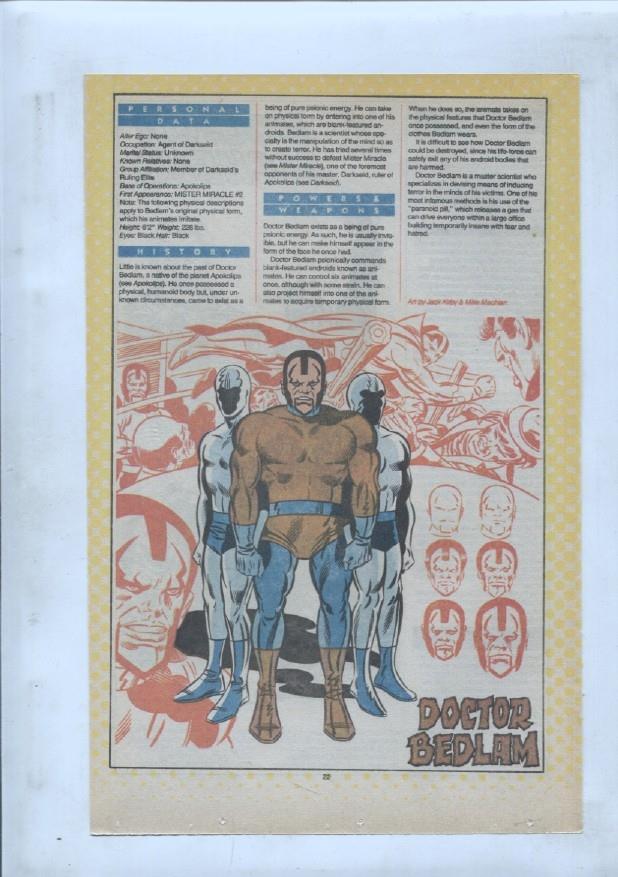 Ficha personaje DC Comics numero 081: Doctor Bedlam y Doctor Alchemy