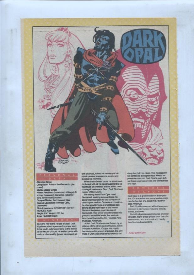 Ficha personaje DC Comics numero 079: Dark Opal y Dark Destroyer