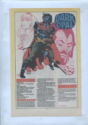 Ficha personaje DC Comics numero 079: Dark Opal y Dark Destroyer