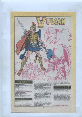 Ficha personaje DC Comics numero 092: Sonar y Son of Vulcan
