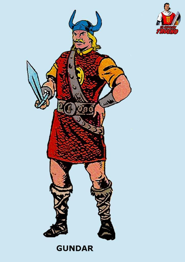 Poster DIN 4 numero 0477: El Capitan Trueno: Gundar