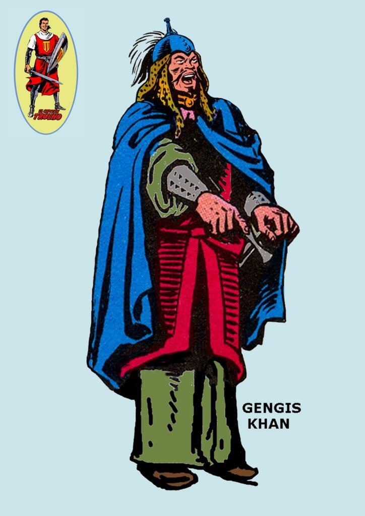 Poster DIN 4 numero 0483: El Capitan Trueno: Gengis Khan
