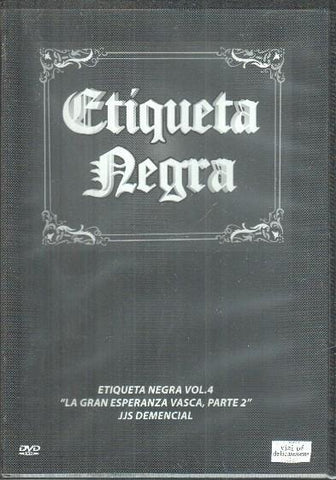 DVD: Etiqueta Negra Vol. 4 "La Gran esperanza Vasca, Parte 2" (Precintado)