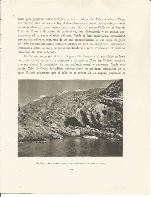 LAMINA 25248: Faro y cuartel de carabineros en el Cabo de Creus