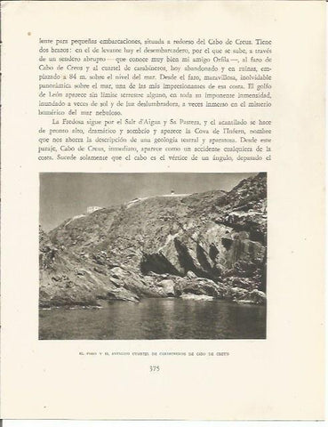 LAMINA 25248: Faro y cuartel de carabineros en el Cabo de Creus