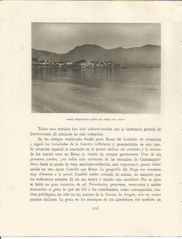 LAMINA 25231: Vista de Rosas, Girona