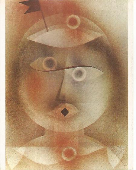 LAMINA 25270: Mascara con banderita, por P. Klee