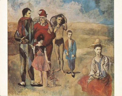 LAMINA 25279: Familia de saltimbanquis, por Picasso