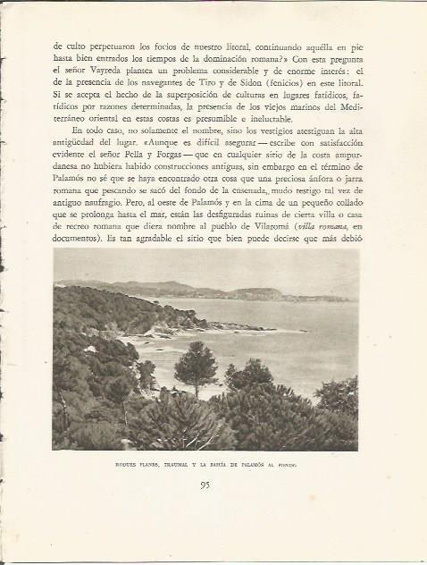 LAMINA 25125: Roques Blanques, Traumal y la bahia de Palamos