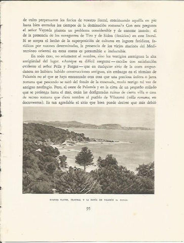 LAMINA 25125: Roques Blanques, Traumal y la bahia de Palamos
