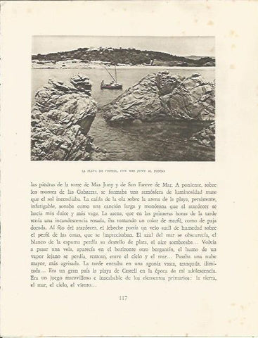 LAMINA 25133: Playa de Castell con Mas Juny al fondo