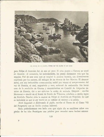 LAMINA 25138: Rocas de La Cadena entre Cap Roig y Cap Planes