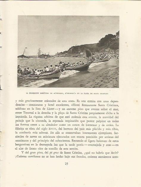 LAMINA 25095: Procesion S'amorra, s'amorra en la playa de Santa Cristina