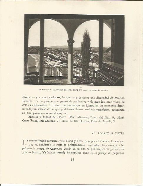 LAMINA 25101: Vista de Lloret de Mar