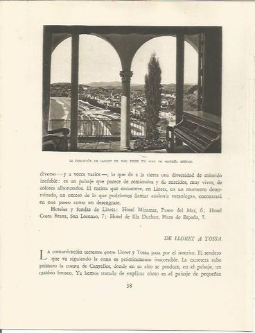 LAMINA 25101: Vista de Lloret de Mar