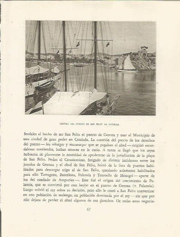 LAMINA 25113: Puerto de Sant Feliu de Guixols