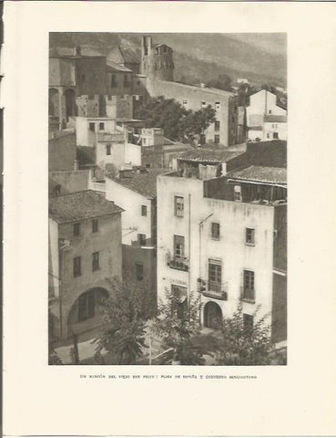 LAMINA 25114: Plaza y convento de Sant Feliu de Guixols