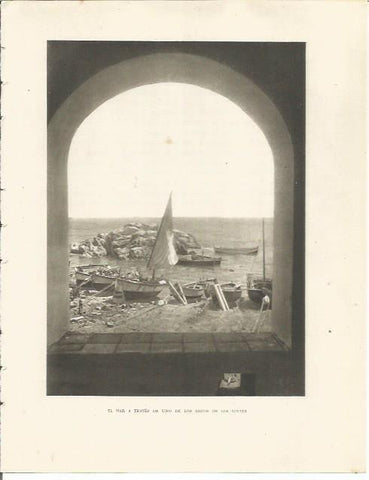 LAMINA 25150: Playa de Calella de Palafrugell