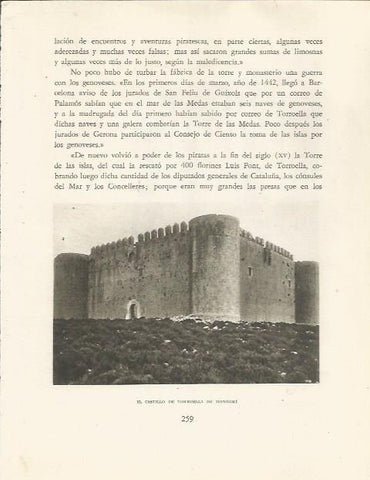 LAMINA 25194: Castillo de Torroella de Montgri