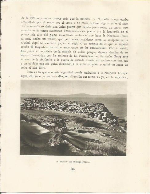 LAMINA 25207: Malecon del puerto de Empuries